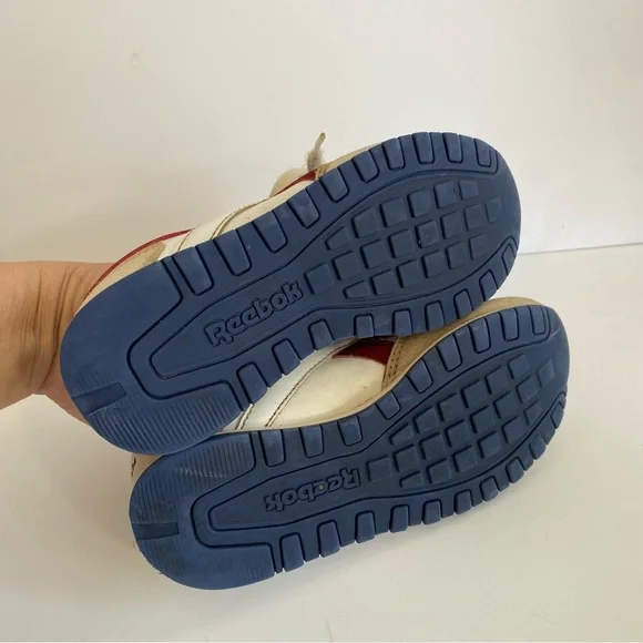 Reebok Classic Harmon Run sneaker in ivory/maroon/navy youth size 13 tennis shoe - Picture 8 of 8